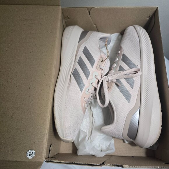 Adidas Women's Light Pink & Gray Runfalcon 3.0 W Running Shoes W Cloudfoam - 9.5 - Picture 6 of 7